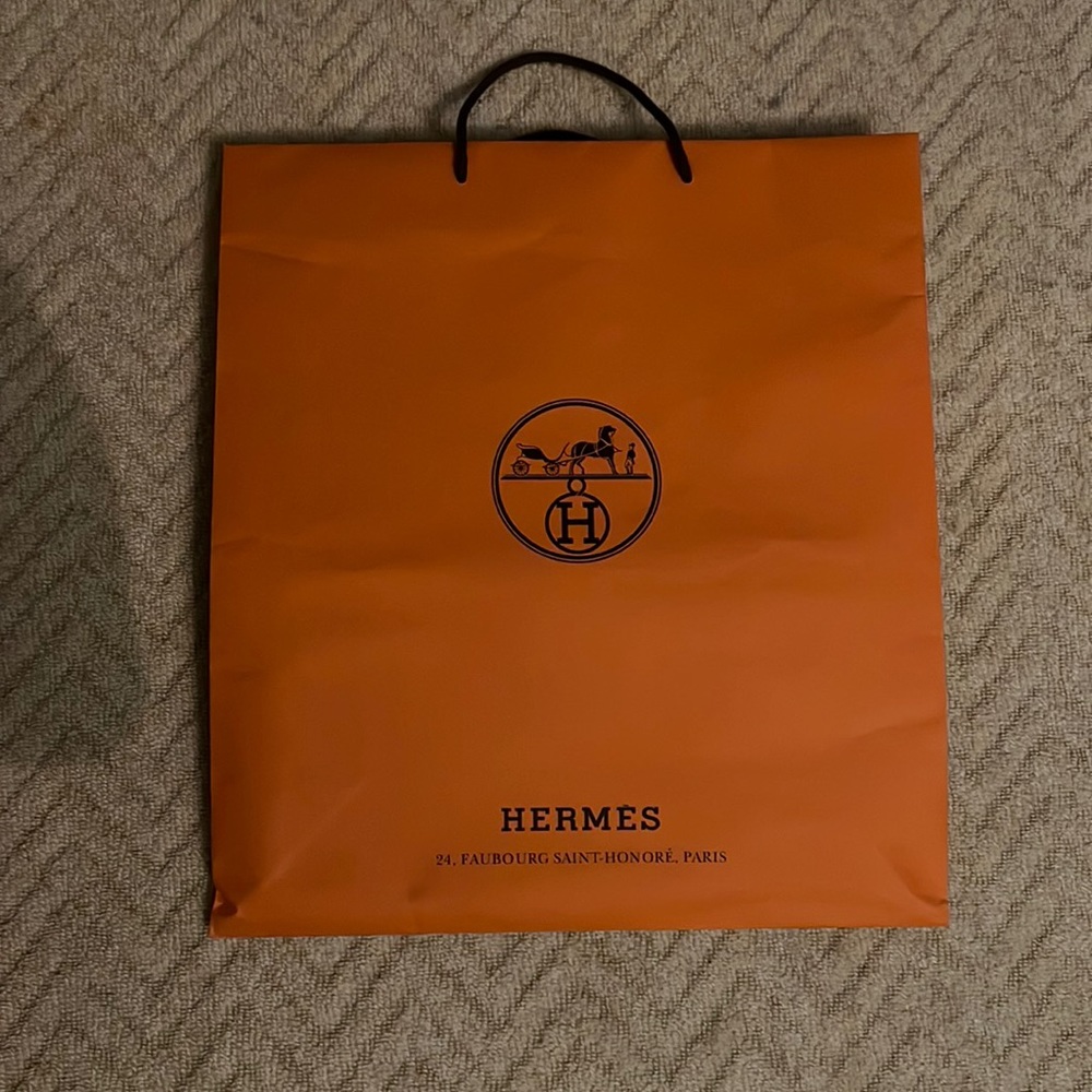 Large authentic Hermes shopping bag